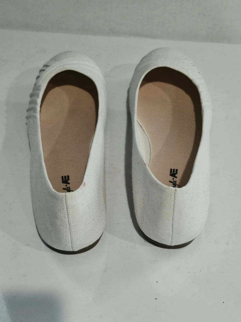 American Eagle Outfitters White Canvas Ballet Flats